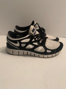 Nike Free Run 2 ID Feminina Tamanho 9.5 Branco Preto atlético sapato de treinamento EUC AJ17 | eBay