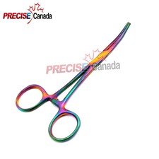 High Grade PEAN Hemostatic Forceps Multi Color Curved 5.5'' Surgical Instruments