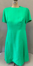 Vintage Dress Size large 1960s union made green Spring Retro Rockabilly pin up