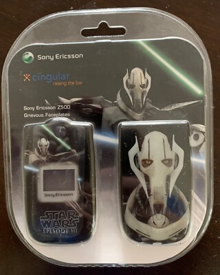 Star Wars Episode III Sony Ericsson Z500 Grievous Faceplate NEW 2005