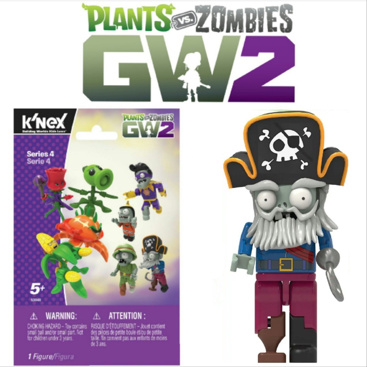 Knex Plants vs. Zombies Garden Warfare 2 Series 4 Mini Figure