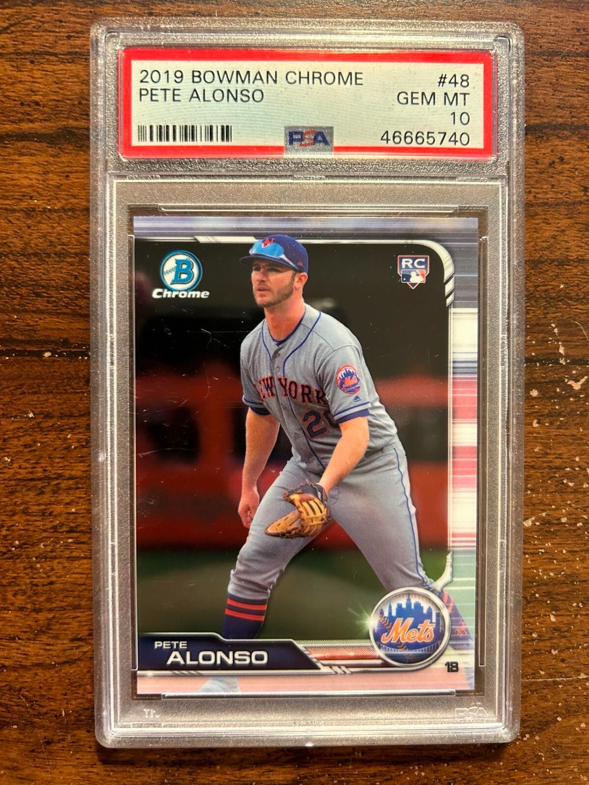 Pete Alonso RC #48 - 2019 Bowman Chrome - PSA 10 GEM MT