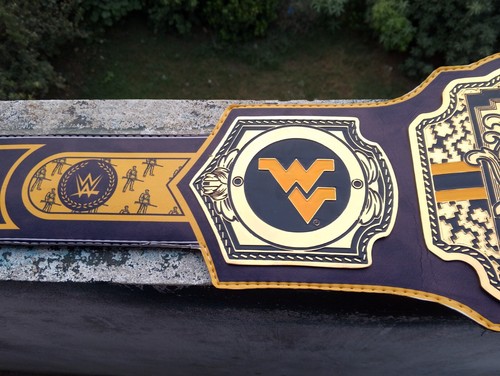 West Virginia Mountaineers Legacy Title Championship Belt Adult Size 4mm Repli - Picture 4 of 6