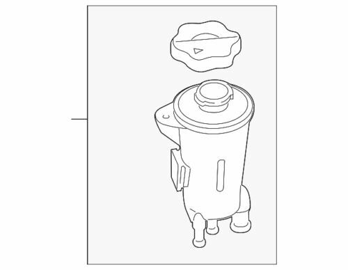 Depósito de la bomba de dirección asistida para Ford F-250 Super Duty 2011-2016 (N/P CC3Z-3E764-A)