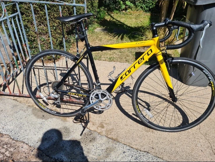 Carrera road bike yellow tdf deals
