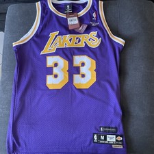 Los Angeles Lakers Kareem Abdul-Jabbar Hardwood Classic Jersey Reebok Size M