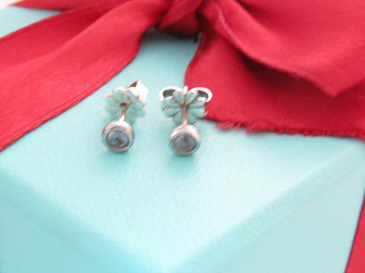 アクセサリー Tiffany by the yard earrings aquamarine Tiffany & Co Silver Aquamarine By The Yard Peretti Stud Earrings