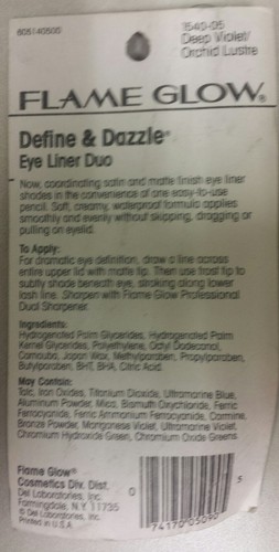 Vintage Flame Glow Eyeliner! Define & Dazzle Dou! Unique old hard to find Item! - Picture 5 of 5