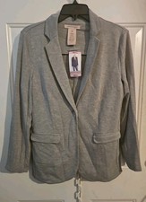 New With Tags Size SMALL S/C Gray Blazer By Philosophy-fl441