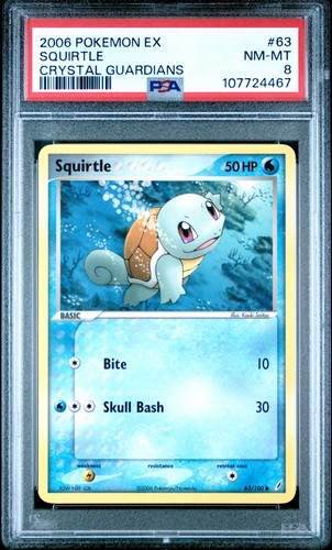 Squirtle graded PSA 8 for sale on eBay
