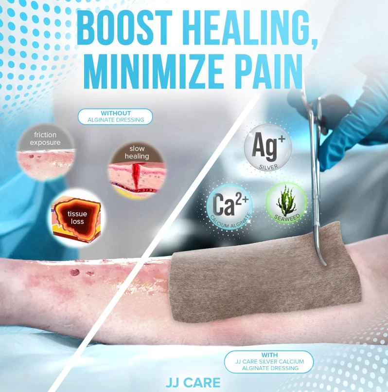 Silver Calcium Alginate Wound Dressing (Pack of 20) 4X5, Silver Alginate Wound D - Image 2 of 4