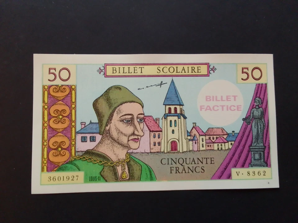 50 FRANCS SCOLAIRE  LOUIS XI - Photo 1/1