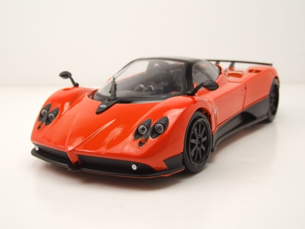 Pagani Zonda F 2008 Orange Schwarz Modellauto 1:18 Motormax-image