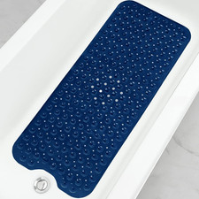 Bathtub and Shower Mats, Extra Long Non-Slip Bath Tub Mat 39 X 16 Inch, Machine