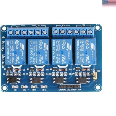 4 Channel DC 5V Relay Module for Arduino Raspberry Pi DSP AVR PIC ARM
