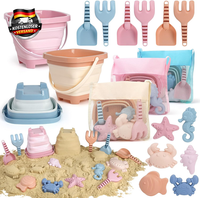 Dreamon Sandspielzeug Strandspielzeug Kinder, 18 Pcs Reise Sandspielzeug Mit Fal