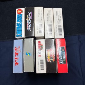 Super Famicom SFC Lot 10 Games Boxed w Manuals FF Mario Kart Fire Emblem