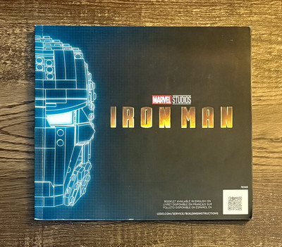LEGO Super Heroes: Iron Man Helmet Set 76165 Instruction Manual Only