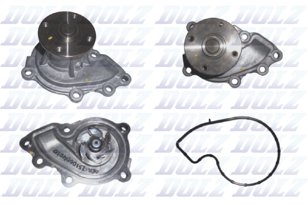 Dolz Wasserpumpe MotorküHlung H241 FüR Hyundai I10 2 BA IA 1 PA LPG KIA Picanto-image
