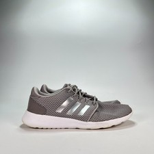 Adidas Cloudfoam QT Racer Gray Silver Athletic Running Shoes EE5012 Womens Sz 10