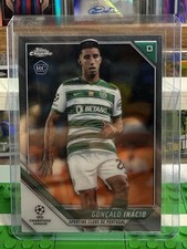 Topps Chrome UCL Gonçalo Inácio Sporting CP Rookie #128 Base Soccer Card