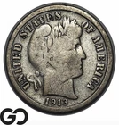 1913-S Barber Dime, Better San Francisco Date
