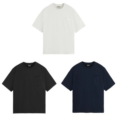 SCOTCH&SODA Herren T-Shirt - Core 3 Crosses Loose Fit Pocket T-Shirt, Rundhal...