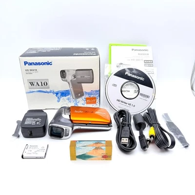 Panasonic HX-WA10 Waterproof Full HD Camcorder Orange 16MP SDXC