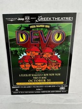 DEVO-HALLOWEEN GREEK THEATRE HANDBILL /FLOCK O SEAGULLS/BOW WOW WOW /X/DRAMARAMA