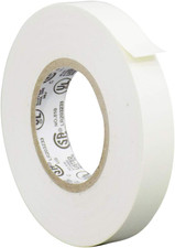Professional Grade Thin Electrical Tape White Rolls Self Fusing Insulation Tape