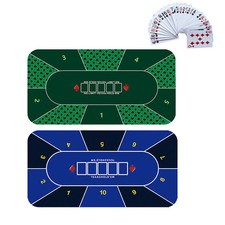 Poker Table Layout Tabletop Rubber Mat Roll-up Craps Gaming Table Top Pad