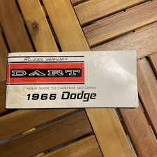1966 Dodge Dart Owners Manual - Original