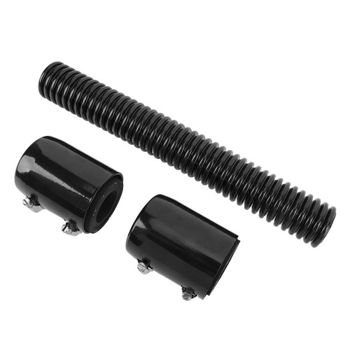 Ι Black 12in Coolant Radiator Hose Kit With Cover Stainless Steel Flexible - Picture 4 of 12