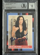 Reagan Foxx Signed Custom Trading Card BAS Beckett COA Autograph Grade 10