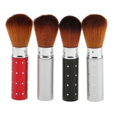 Lot 2 Travel Retractable Blush Brushes Powder Shadow Makeup Blusher Contour