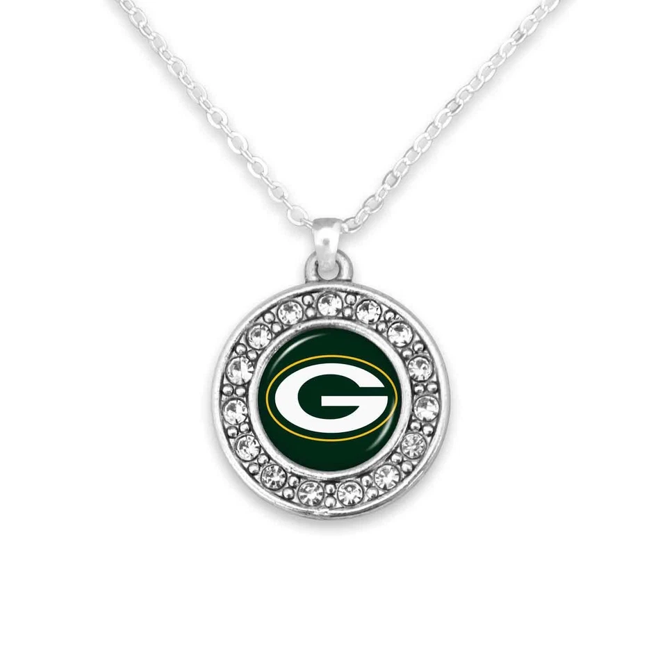 Collar Mojo Colgante 18" Green Bay Packers Para Mujer Licencia NFL Diseño Abby Girl Foto 4 de 4
