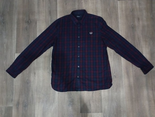 Men Fred Perry Shirt Navy 40