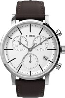 Herrenuhr Timex Midtown TW2V36600 Chrono Leder Braun