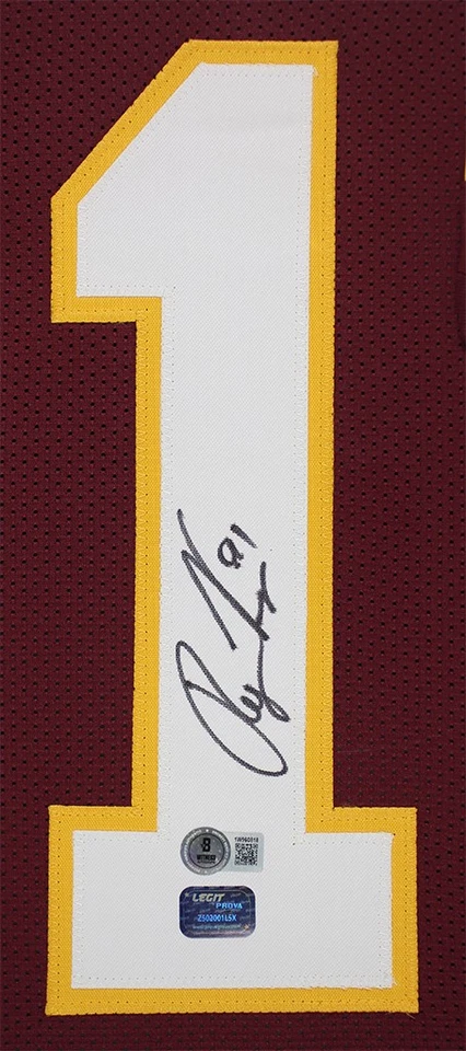 Camiseta Ryan Kerrigan Autografiada y Enmarcada Granate Washington Certificada por Beckett Foto 2 de 4