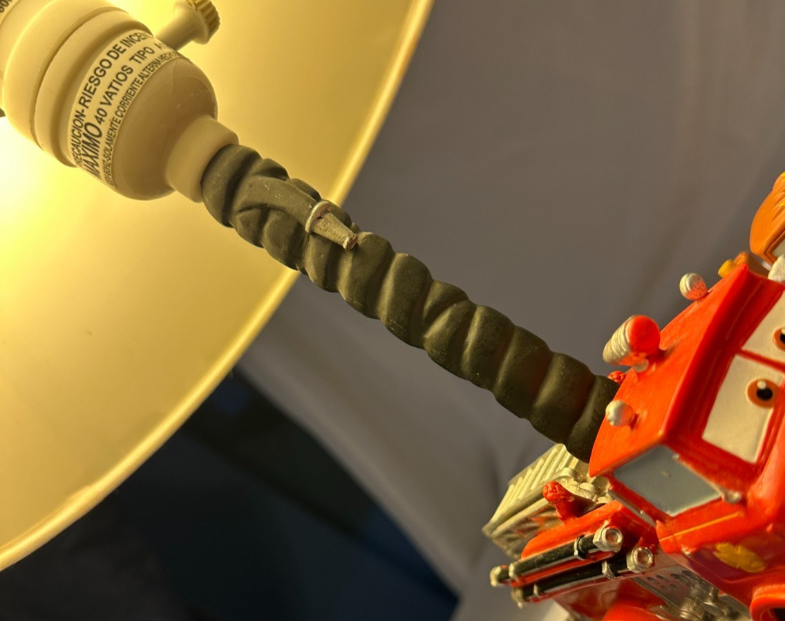 Disney Pixar Cars Table Lamp 3D Fire Truck Lightning McQueen Mater Sally-READ