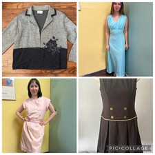 Vintage 50s-90s 10-12 Piece Wounded Clothing Lot