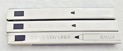 3X  Wunder2 High Tech Beauty Super-Stay Liner Glitter Navy.
