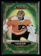 2020-21 Upper Deck Stature Green Carter Hart /175 Philadelphia Flyers #32