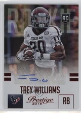 2015 Panini Prestige Rookie Extra Points Red Signatures Trey Williams Auto 0c2