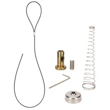 Spring-Loaded Gate Latch Pull Cable for Wooden Fence Gates, Adjustable 2" to 6"