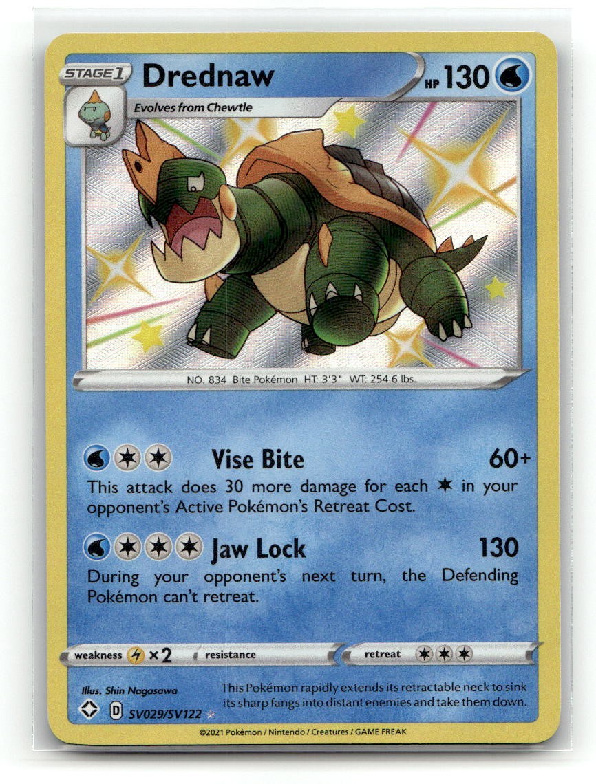 Drednaw SV029/SV122 Shiny Rare Shining Fates Shiny Vault Pokemon Holo NM