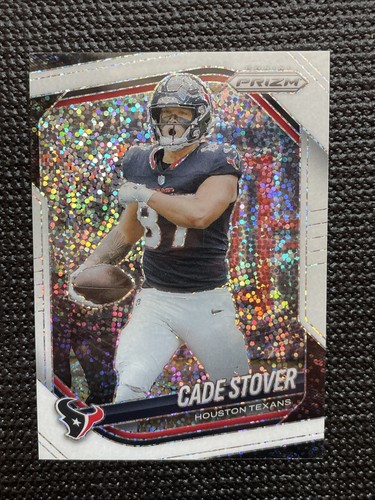 2025 Panini Prizm #101 Cade Stover White Sparkle