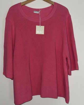 Pulli MAC Jeans Casual Baumwolle Boxy-Style Oversized XXL 46  Pink