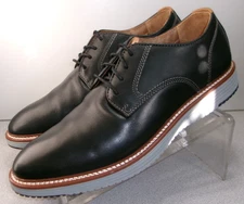 203521 MS50 UPTON MEN SHOE SIZE 12 M BLACK LEATHER LACE UP BY JOHNSTON & MURPHY