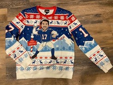 Josh Allen Buffalo Bills  Ugly Sweater  Crewneck Size XL